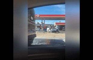 Dude Runs From A Guy And Leaves His Girlfriend Behind After They Got Rushed By Two Guys For Calling Them Out Their Name