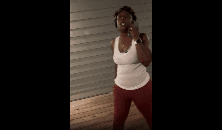 Downstairs Neighbor Was Heated At Her Upstair Neighbor For Making Too Much Noise And They Both Started Throwing Hands