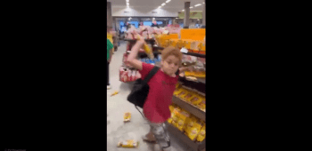 Little Boy Went On A Rampage In A Grocery Store