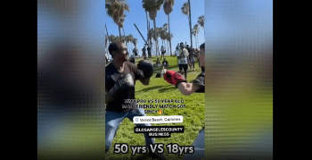 50 Year Old Man Did Not Play With This 18 Year Old Boy In A Boxing Match