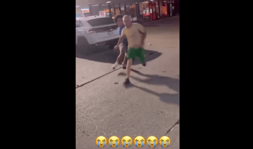 Dude Put Himself To Sleep While Running From A Guy He Disrespected