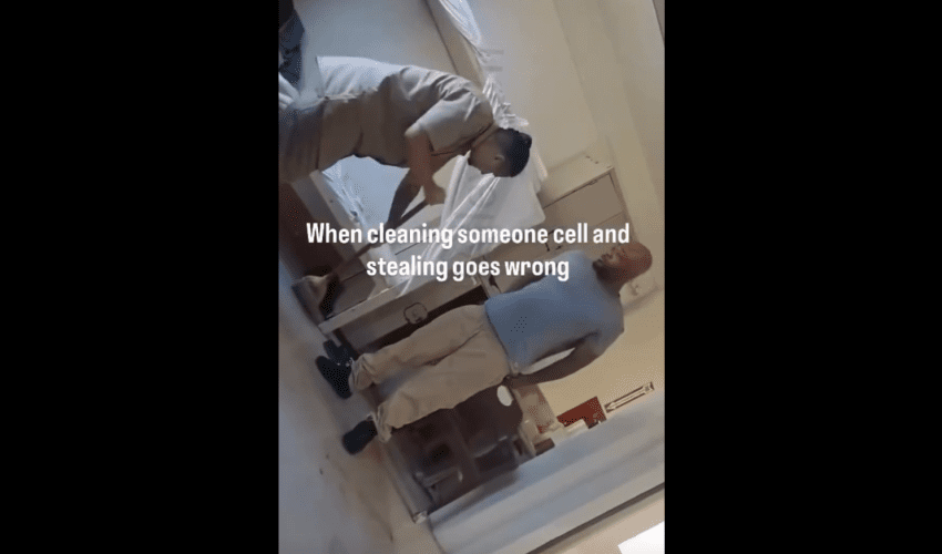 Inmate Did This After He Caught Another Inmate Stealing From Him While Cleaning His Cell