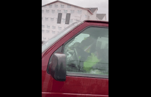 Two Migrant Construction Workers Caught In The Company Vehicle Doing The Unexpected