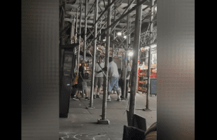 Dude Tried To Use A Knife A Big Guy And Still Loss The Battle