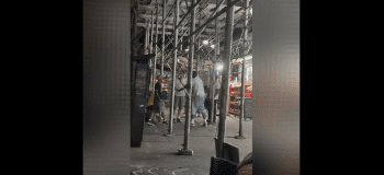 Dude Tried To Use A Knife A Big Guy And Still Loss The Battle