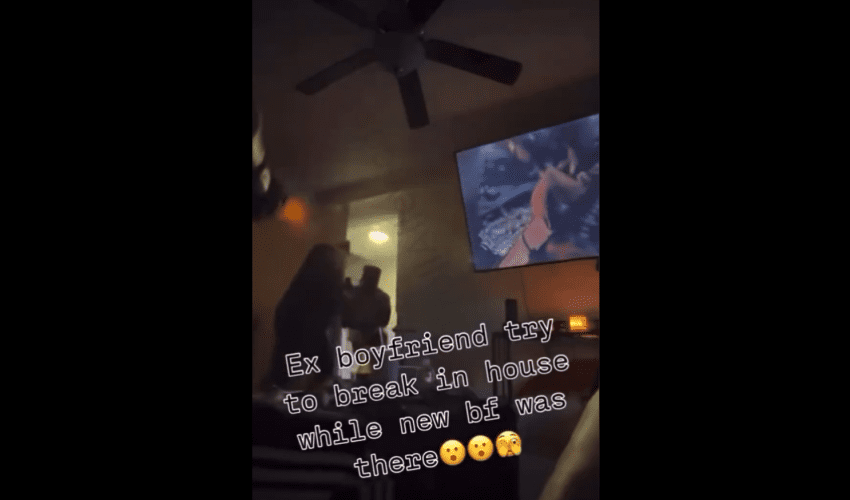 Dude Tried To Break In His Ex Girlfriend House While Her New Boyfriend Was There And This How It Ended