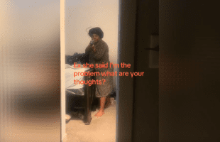 Woman That Was Still Dealing With Her Ex Boyfriend After Putting A Restraining Order On Him, Pulled The Strap After He Threaten Her In Her Home