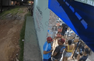 Drunk Dude Gets Laid Out After He Tried To Talk Crazy To A Guy In Front Of Some Girls