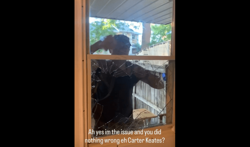 Dude Punched Out His Girlfriend Glass Door After She Wouldn’t Let Him In To Talk
