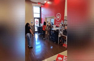 Two Girls Pulled Up To The Grocery Store Just To Get In A Heated Argument With A Employee That Threaten Them