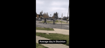 Dude Tried To Runaway From A Guy With A Baseball Bat But Ended Up Falling Victim