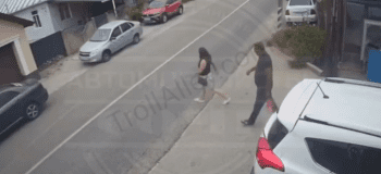 Man Gets Mad At Driver After His Wife Didn’t Look Both Ways While Crossing The Street