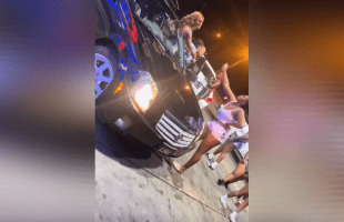 Girl Tore Up Her Car And Left Her Friends After She Got Pepper Sprayed By Another Girl