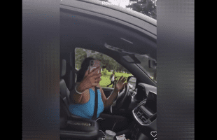 Dude Starts Crying After He Tried To Stop A Woman From Following Him. But Ended Up Grabbing On To Her SUV And Screaming For Help After She Started Driving Reckless