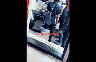 Checkers Employee Pulled Out The Strap On A Disrespectful Customer After He Came Thru The Drive Thru Window Talking Crazy