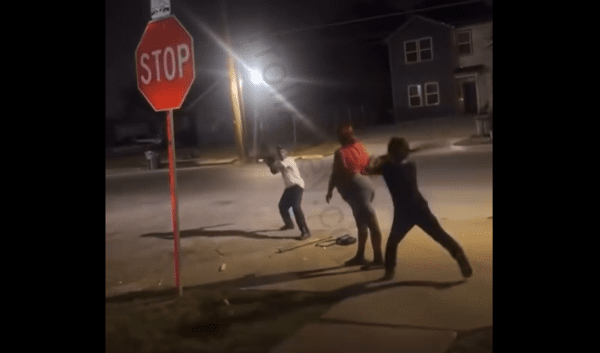 Woman Creeped Up And Knocked Out Another Woman With A Stick After She Tried To Attack Her Boyfriend