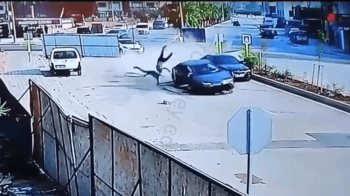 Two Men Doing A Construction Inspection Gets Taken Out By Drunk Driver