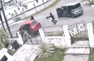 Group Of Dudes Hopped Out On Their Opps With Guns And Missed Every Shot At Close Range