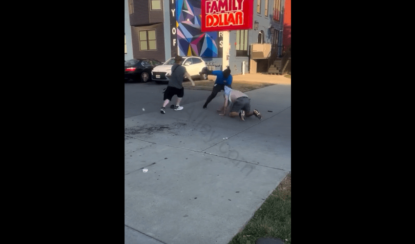 Two Dudes Gets Handled And Tossed Around By One Man At His Job After They Tried To Harass His Customers For No Reason