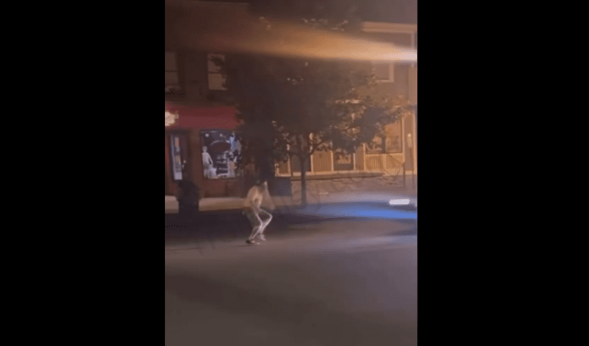 Dude Thought He Could Take On A Car After Getting Into A Heated Altercation With A Guy