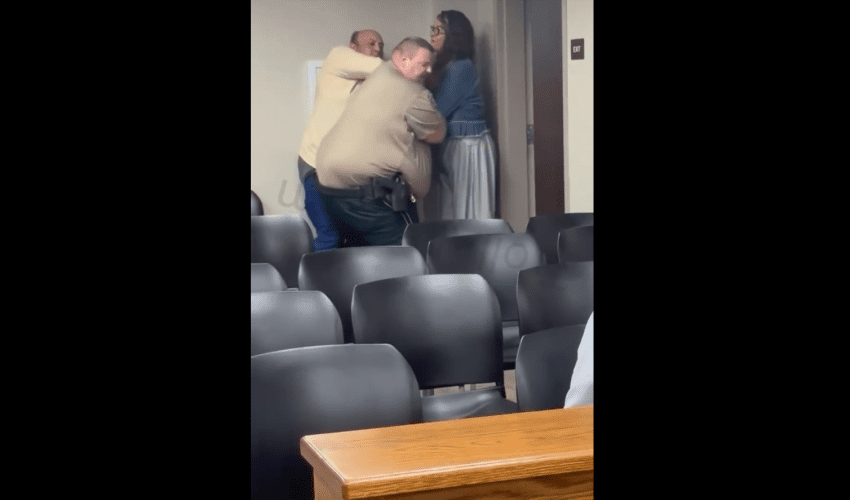 Dude Put Hands On A Sheriff Because The Judge Denied His Niece Release In Court