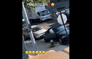 Dude Caught Crushing A Woman From The Back In His BMW in Broad Daylight