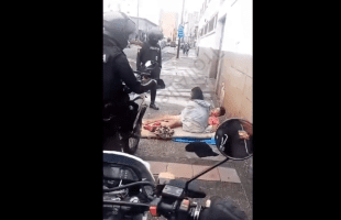 Homeless Girl Gets Caught By Police In Riding Position On Her Boyfriend In Public