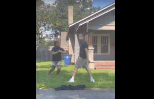 Dude Gets Knocked Out By A Stud After He Looked Away From Her