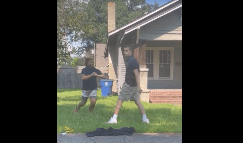 Dude Gets Knocked Out By A Stud After He Looked Away From Her