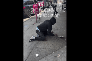 Dude Still Tried To Grab His Liquor After He Got Knocked Unconscious By A Man And Then Gets Robbed By A Girl