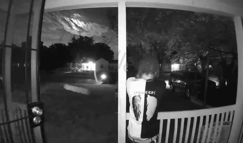 Dude Shoots Back After He Came Out To A Car Shooting At His House While His Family Was There