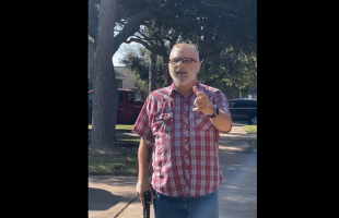 Dude Pulled His Strap On A Guy For Walking In His Neighborhood