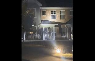 Police Starts Running After A Man Started Shooting At The For Breaking Into His House Without A Search Warrant