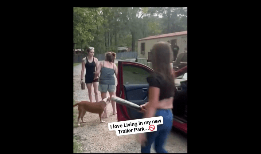 Trailer Park Families Gets Into A Heated Altercation In Their Neighborhood
