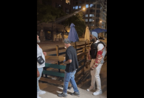 Dude Was Scared To Confront The Guy That Kept Violating Him, So Instead He Kept Talking Crazy To The Other Guy That Wasn’t Doing Anything To Him