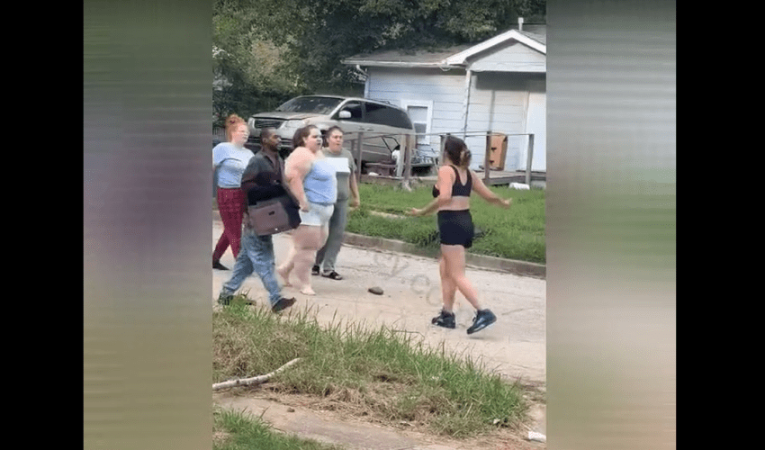 Big Family Of Addicts Gets into Altercation With A Female 54 Hoover In The Hood