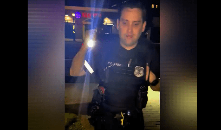 Police Gets Humiliated After A Guy Protected A Man After Police Stopped Him For No Reason
