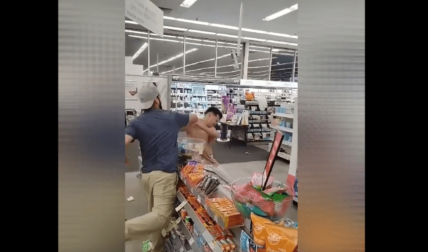 Alleged Couple Was Mad At Each Other After One Of Them Got Disrespected In The Club And The Guy Followed Him In The Store Just To Release His Anger