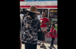 Grandma Gets Beat Up After She Kept Harassing A Mother And Her Small Daughter