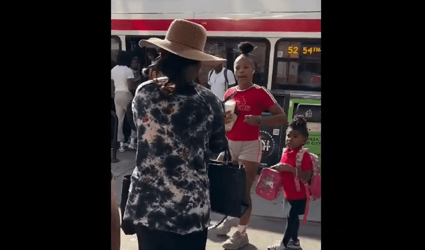 Grandma Gets Beat Up After She Kept Harassing A Mother And Her Small Daughter