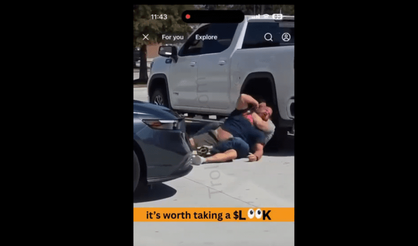 Dude Open A Man Truck Door Just Because He Was Big And Thought Nothing Was Gonna Happen