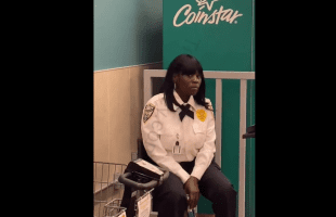 Mexican Guy Gets Mad After A Black Woman Disrespected Him While Working Security In A Mexican Grocery Store