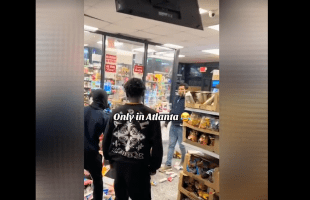 Atlanta YNs Trashed Store In Front Of The Owner After They Was Disrespected By Him
