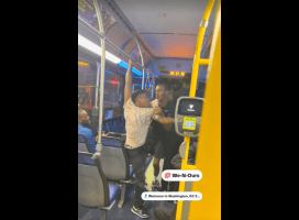 Woman Flips Out On A Elderly Man For Talking Bad About Her Mother On The Bus