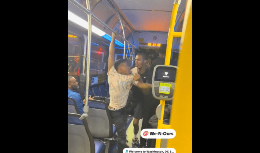 Woman Flips Out On A Elderly Man For Talking Bad About Her Mother On The Bus