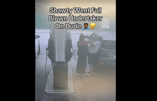 Dude Gets Grabbed Up By A Woman After Tapping Her On The Shoulder While He Walked Back To His Car