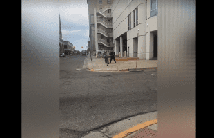 Police Handles A Guy After He Swung On Him During A Argument