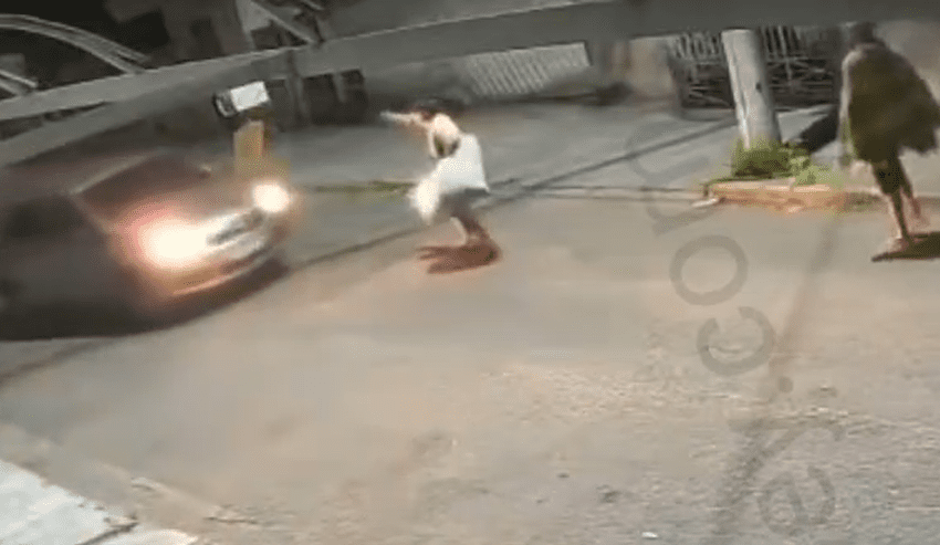 Robbers Tried To Stop A Car By Using Their Gun So They Can Steal It But It Didn’t End Well