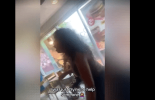 Woman Goes Off On A Man After She Seen Him With A Beautiful Intoxicated Girl And Thought He Was Taking Advantage Of Her