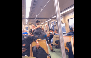 Man Gets Mad And Grabbed Up A YN On The Train Because He Was Too Loud And Wouldn’t Shut Up